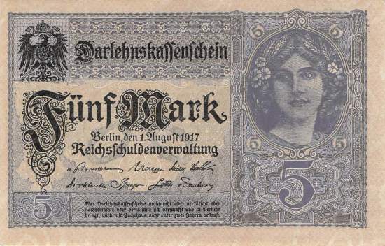 5 Mark 1917 Serie W